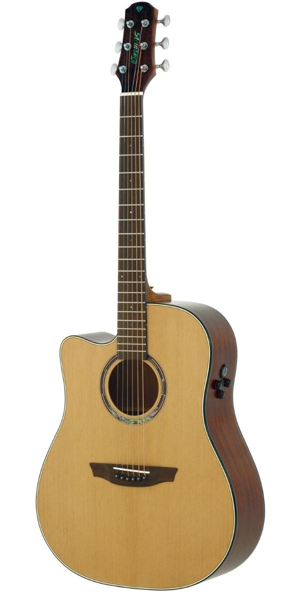 Violão Strinberg Dd3sc rt lh Canhoto Natural Satin Folk Eletroacústico Aço Com Bag 