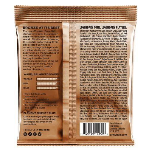 Encordoamento Violão Aço Ernie Ball 010 Earth Rock Blue 