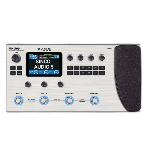 Pedaleira M-vave Mk-300 Multi Efeitos 360+ Com Looper, Ir, Usb e Bateria 10h 
