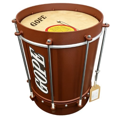 Cuíca Gope Alumínio Cônica 9" 28cm 9 Afinações Aro Largo Linha Melanina Bal2809cclm 