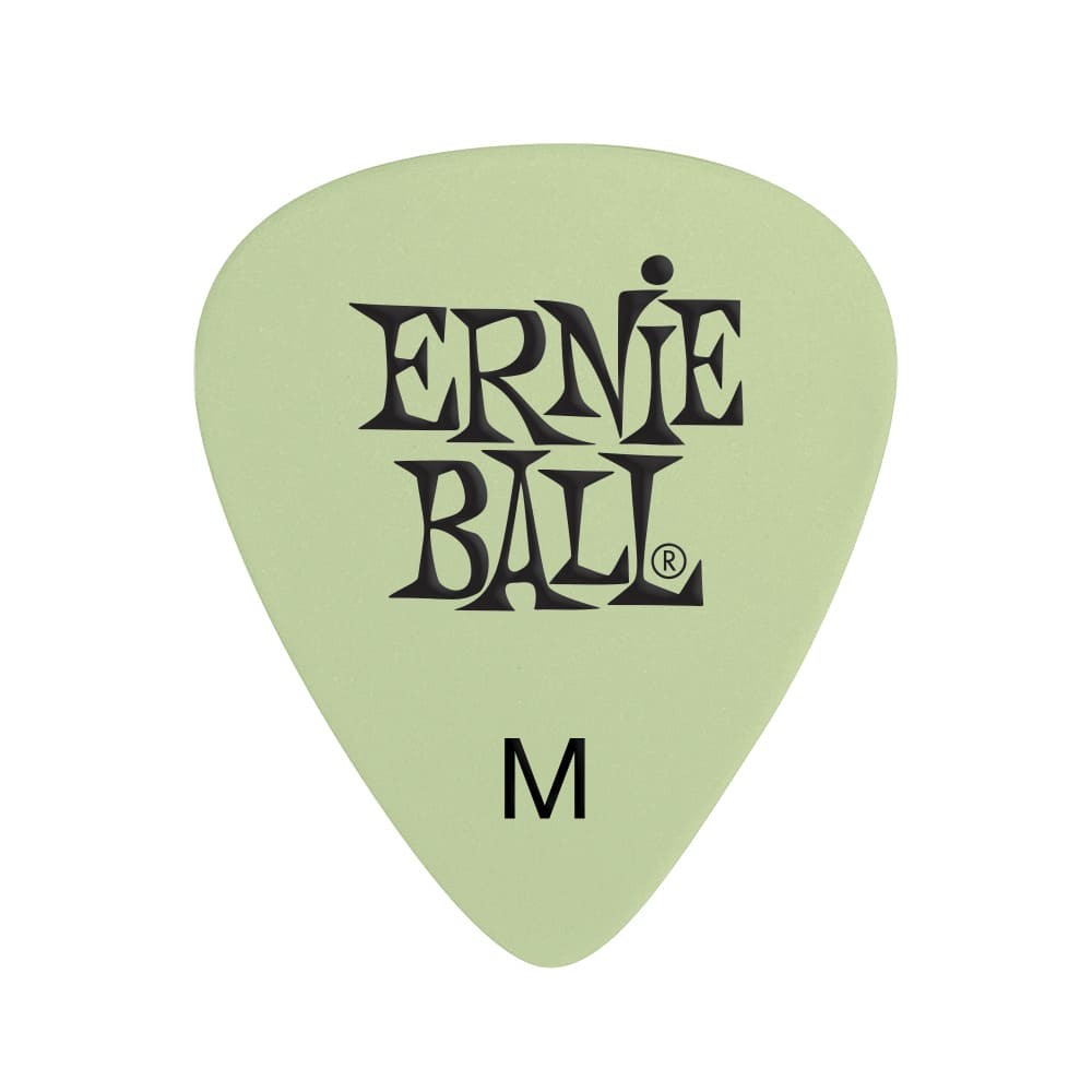 12 Palhetas Ernie Ball Super Glow Media Brilha Escuro P09225 