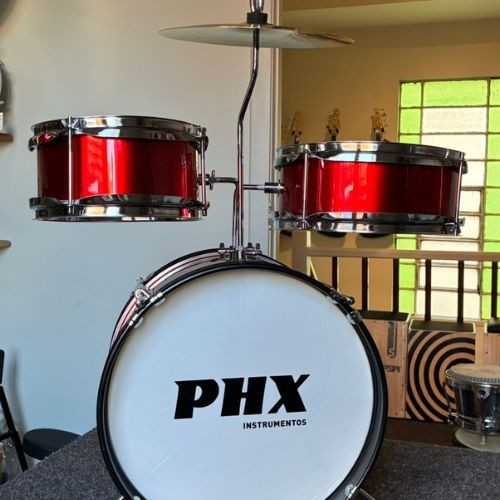 Bateria Infantil 3 Peças 14" Phx Bip-14 Vinho 