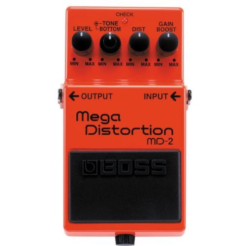 Pedal Boss Md-2 Mega Distortion High Gain Para Guitarra 6 e 7 Cordas 
