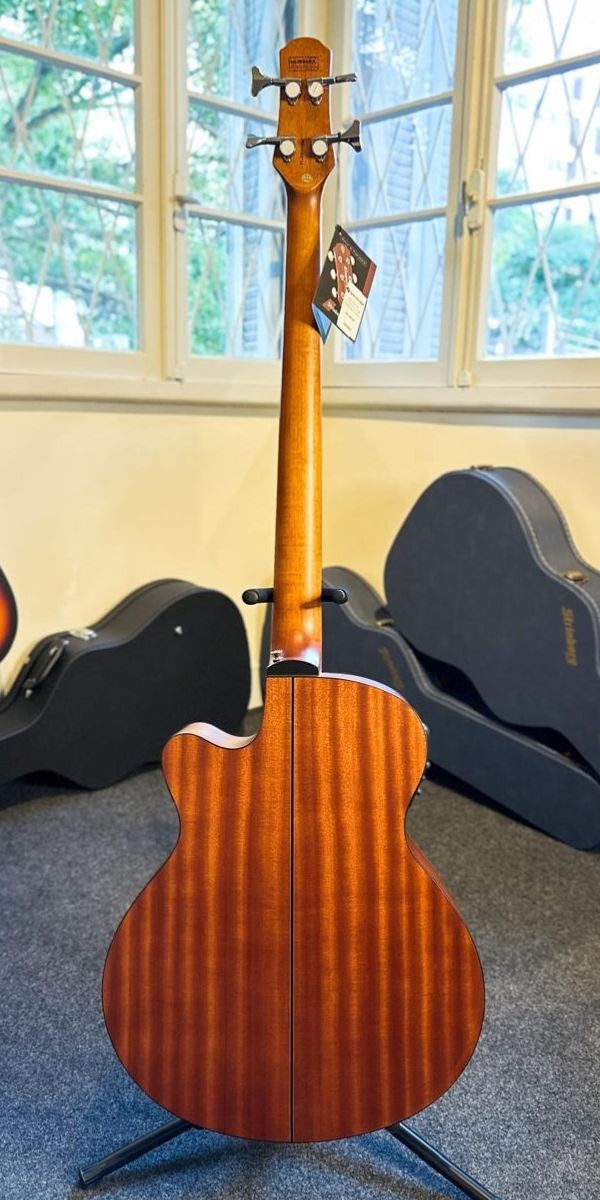 Baixolão Strinberg Sb-240c Eletroacústico Mahogany Fosco 4 Cordas Com Afinador 