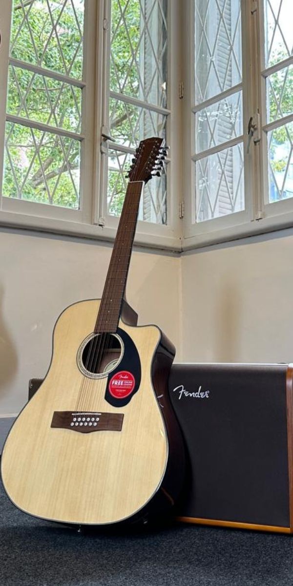 Violão Fender Cd-60sce 12 Cordas Eletroacústico Natural Com Fishman 