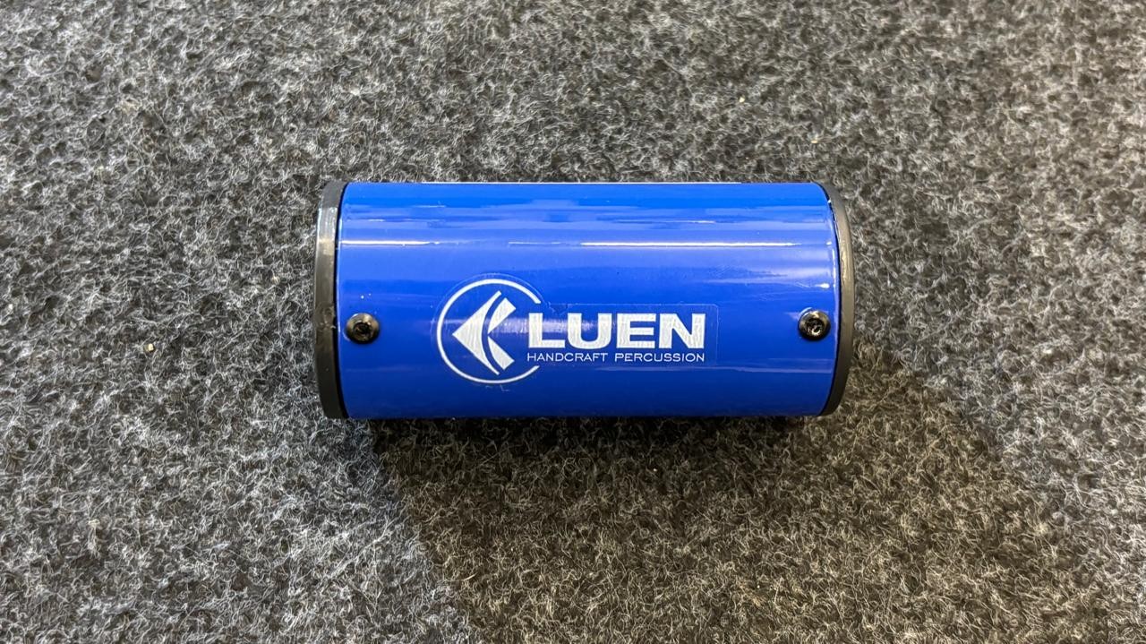 Ganzá 10cm Luen Colorsteel Pequeno Azul 