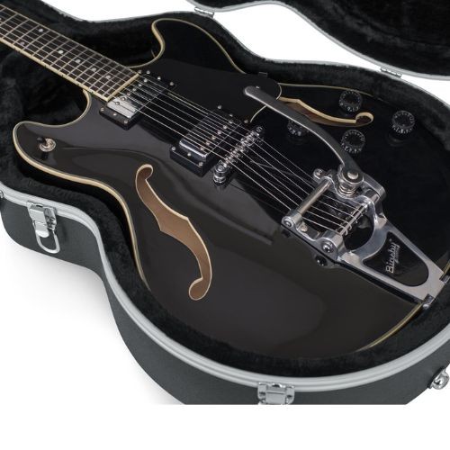Case Gator Gc-335 Para Guitarra Semiacústica Rígido Abs Preto 
