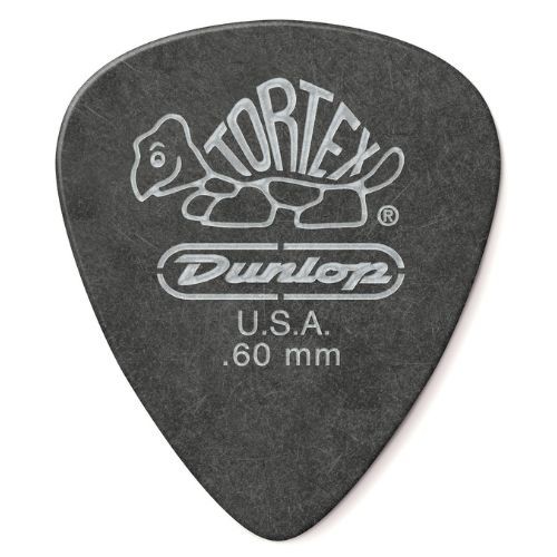 Palheta Tortex 0,60mm Preta Pct C/12 488p.60 Dunlop 