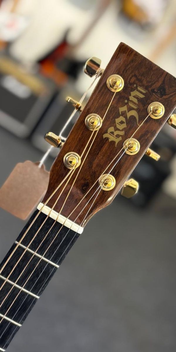Violão Aço Rozini Premium Auditório Com Cutaway eq Fishman Presys Blend Rx620.fpb.n.ct.lp 