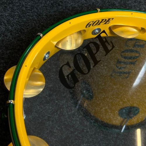 Kit Percussão Gope Kitlb1 Linha Brasil Pandeiro g3 12” Rebolo 11” Reco-reco Repique e Tamborim 