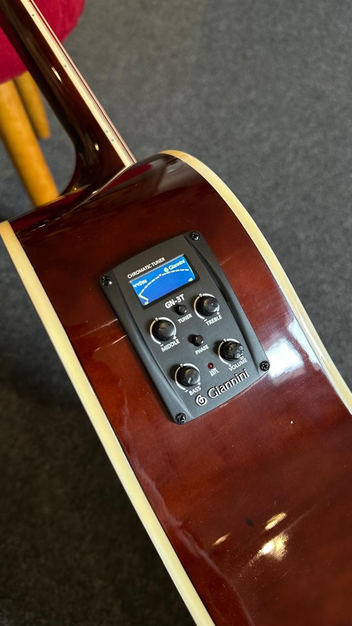 Violão Giannini Gf-1d Ceq n Aço Eletroacústico Natural 