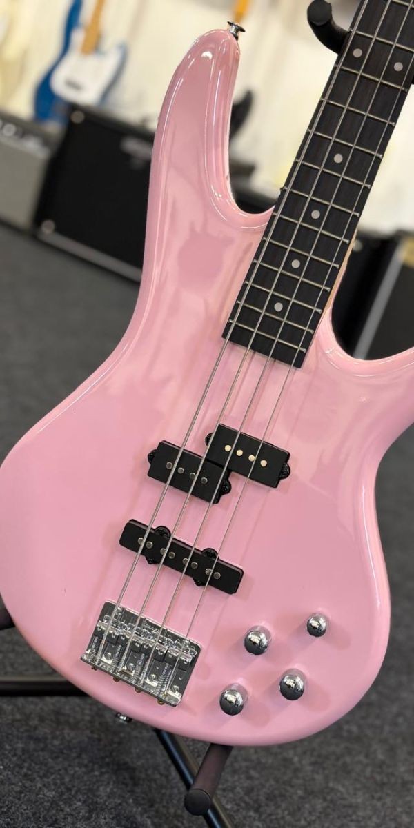 Baixo 4 Cordas Ibanez Gsr200-bpk Baby Pink Ativo Com Phat ii eq 