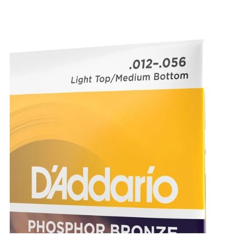 Encordoamento Para Violão Aço 12-56 Blue Grass D'addario Phosphor Bronze Ej19 