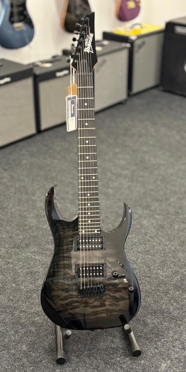 Guitarra Ibanez Grg 7221 qa hh 7 Cordas Transparent Black Sunburst Tks 