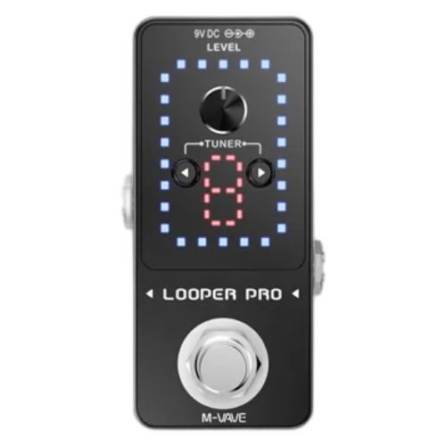 Pedal Looper M-vave Looper Pro Para Guitarra Com Afinador Integrado e Overdubs Ilimitados 