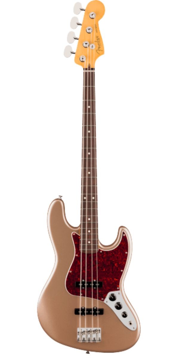 Fender American Professional Classic Jazz Bass Rosewood Faded Firemist Gold Acompanha Gig Bag Exclusiva 