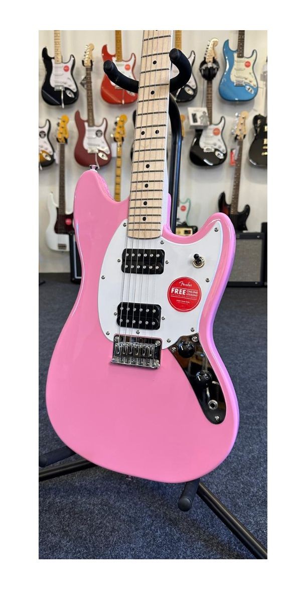 Guitarra Fender Squier Sonic Mustang Flash Pink 