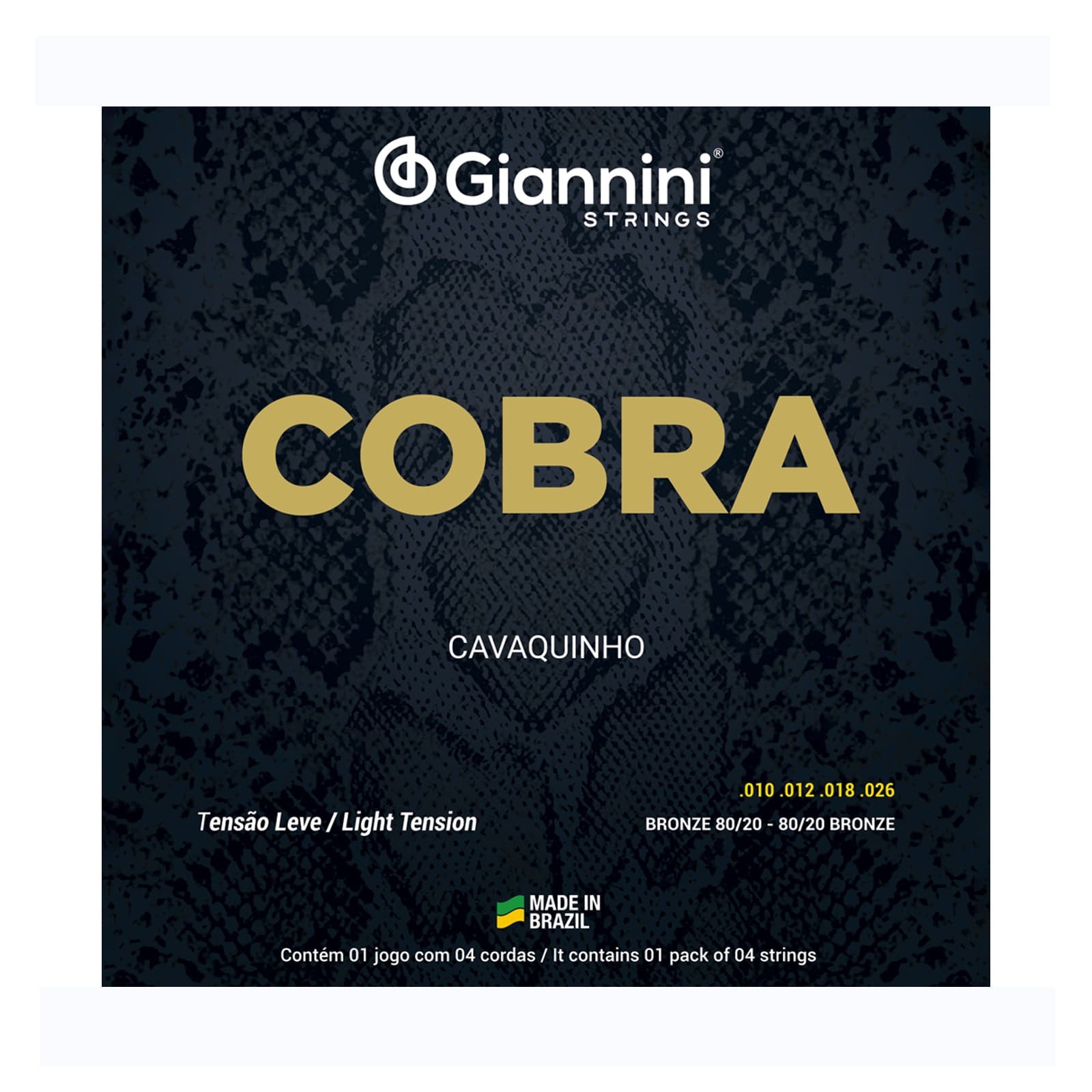 Encordoamento Cavaquinho Giannini Bronze Leve 