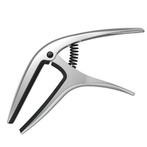 Capotraste Ernie Ball Axis Capo Silver Prata P09601 Para Guitarra 