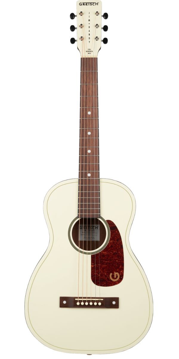 Violão Gretsch Jim Dandy Parlor Ltd Vintage White Aço 