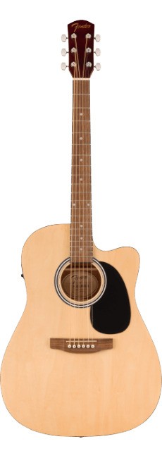 Violão Aço Elétrico Fender Fa-25ce Dreadnought Natural 