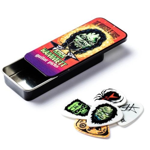 Palheta Dunlop Kirk Hammett Pick Tin 0,88mm Kh01t088 – Lata Com 6 Unidades 