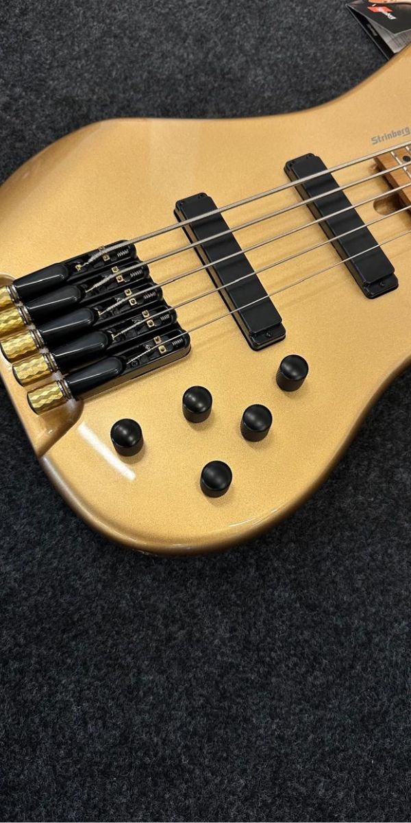 Contrabaixo Strinberg Hbn5m 5 Cordas Headless Next Gold Com Bag 