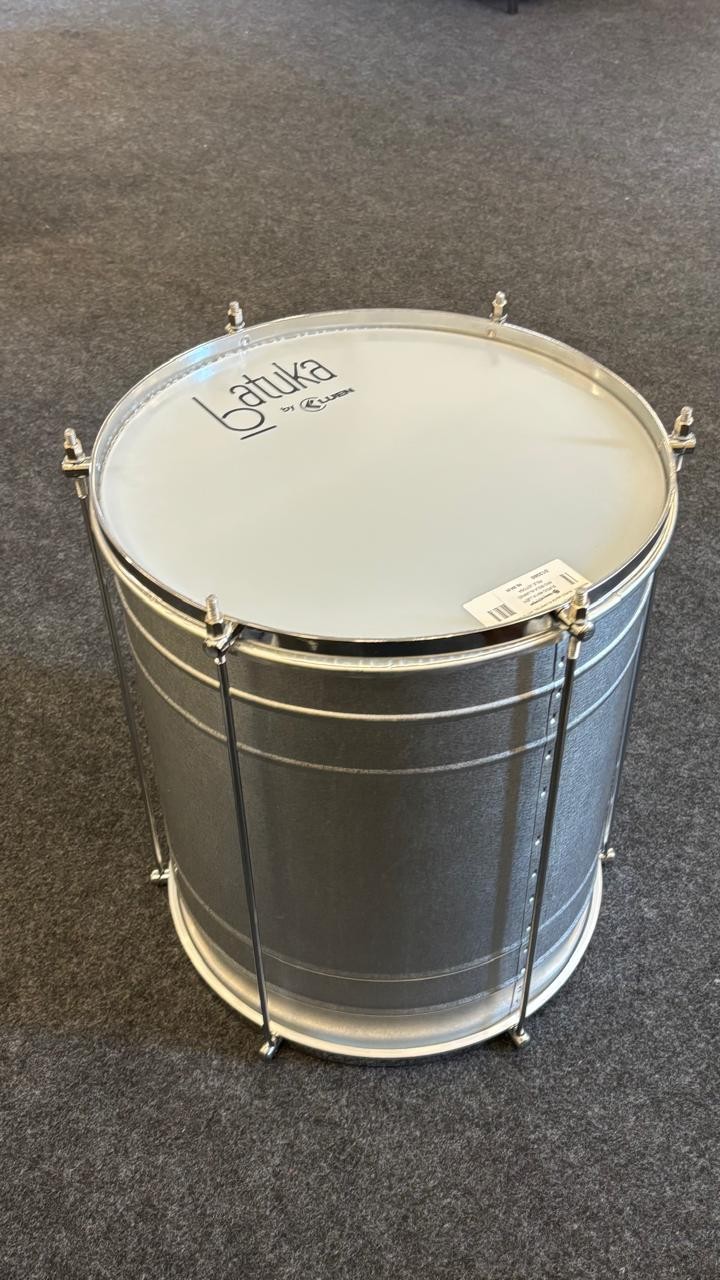 Surdo 45x14" Alumisteel 6 Afinações Aro Bola Crom Pele Leitosa Batuka by Luen 60030bcr 