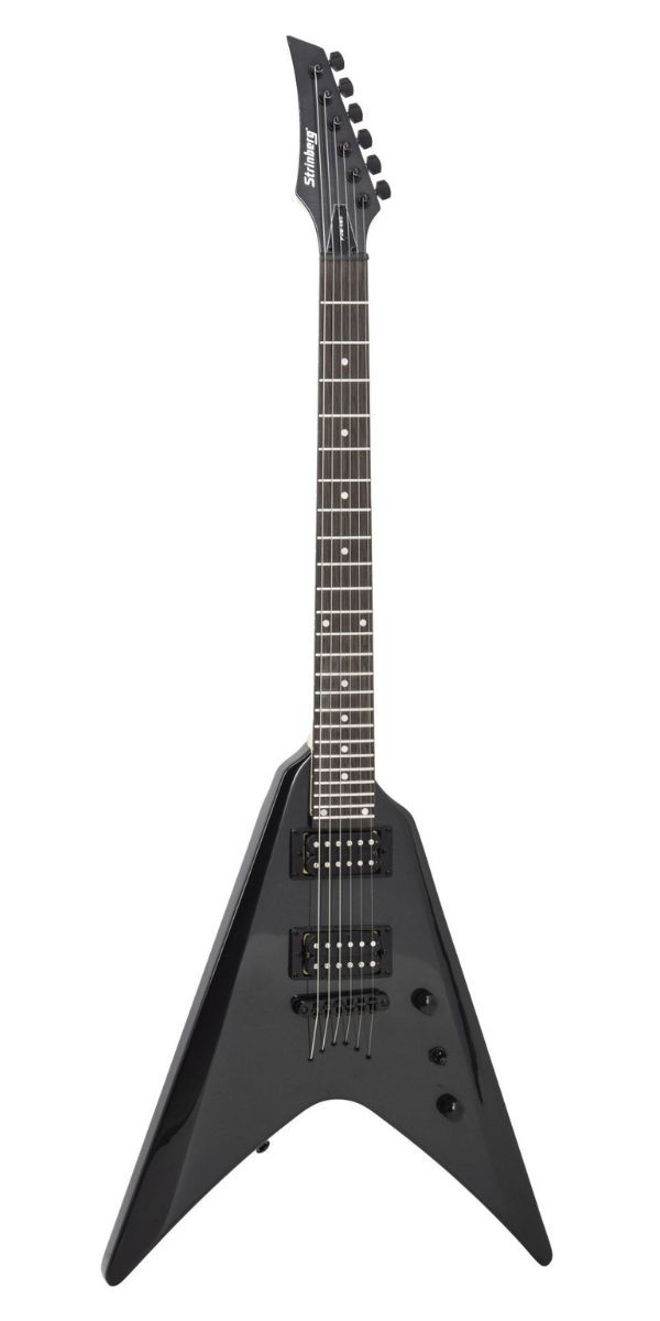 Guitarra Flying v Strinberg Fvs450 Onix Black Com Bag 
