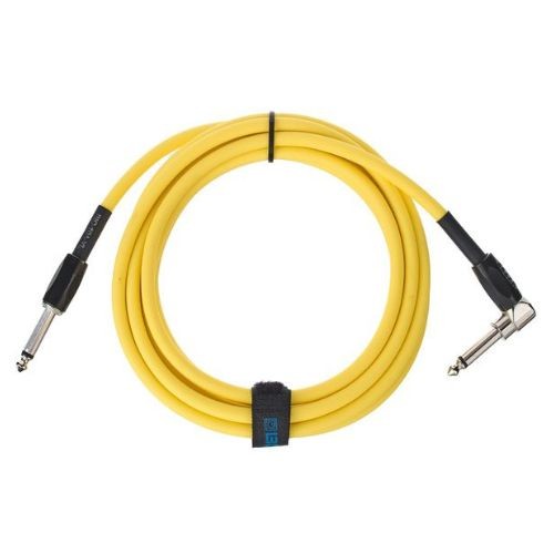 Cabo P10 x P10 Boss Bic-10a-yl 3 Metros Amarelo L/reto Para Guitarra e Baixo 
