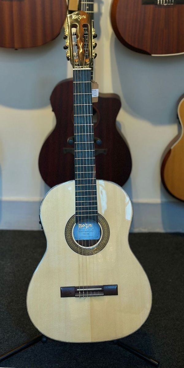 Violão Nylon Elétrico Rozini Rx213.fcb.n.j Natural Fishman Clásica Blend Jacarandá 