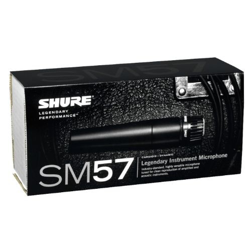 Microfone Dinâmico Shure Sm57-lc Cardioide Xlr Para Instrumentos e Voz 