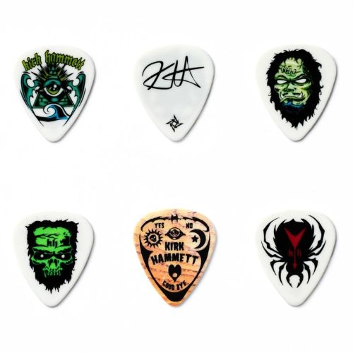 Palheta Dunlop Kirk Hammett Pick Tin 0,88mm Kh01t088 – Lata Com 6 Unidades 