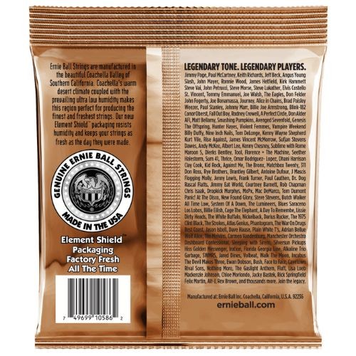 Cordas Ernie Ball  Violão Earthwood Phosphor Bronze Custom 012.5 