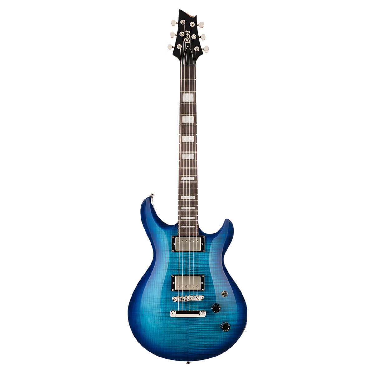 Guitarra Les Paul hh Cort M600 Blue Burst 