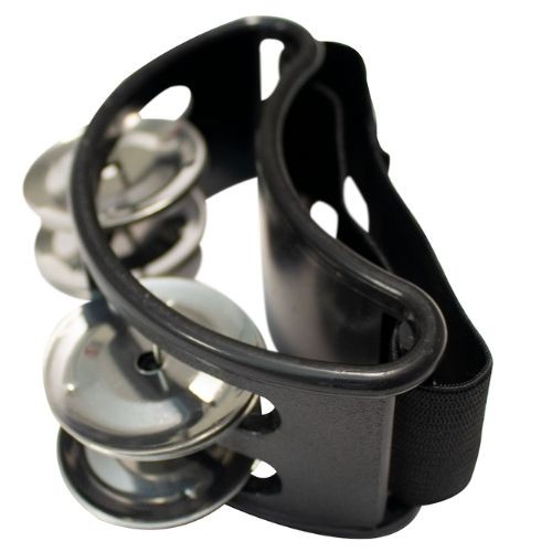 Pandeirola de Pé Meia Lua Spring Pp10 Com Elástico Para Percussão 