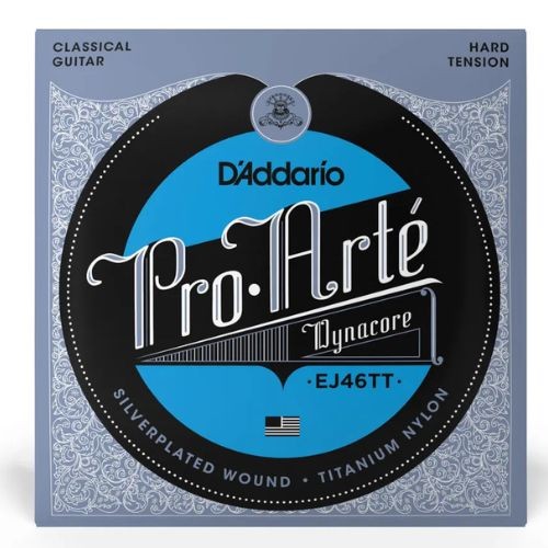 Encordoamento Violão Nylon D'addario Ej46tt Pro-arté Dynacore Titanium Tensão Pesada 