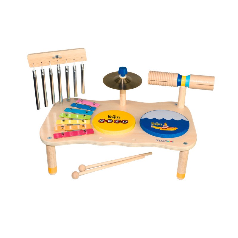 Pequena Percursão Infantil Beatles- Yellow Submarine 5 Peças 