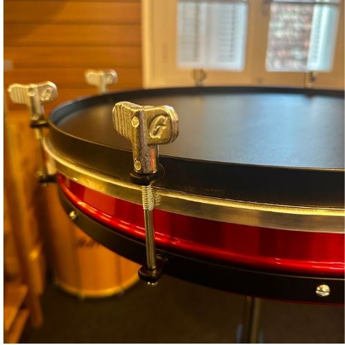 Surdo Gope Compacto 18 Polegadas Pele Napa Com Tripé 