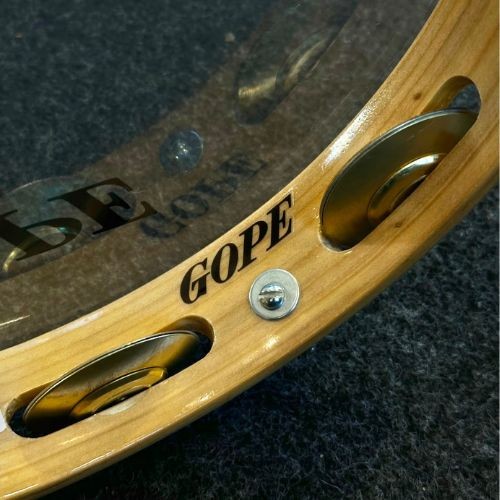 Pandeiro Gope 10" Madeira 7 Afinadores Pele Cristal 641pec 