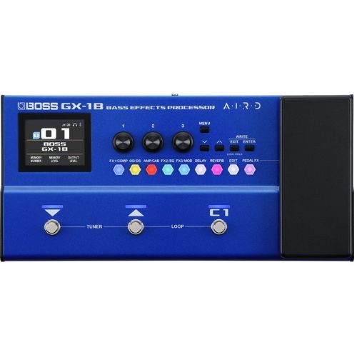 Pedaleira Baixo Boss Gx-1b Multi Efeitos Com Aird, Bluetooth, Usb-c e Pedal de Expressão 