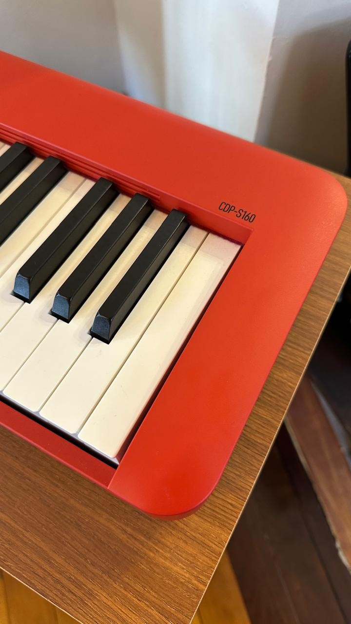 Piano Casio Digital Stage Cdps 160 Vermelho 