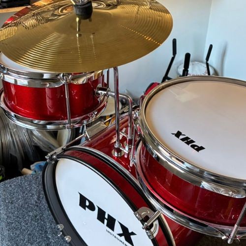 Bateria Infantil 3 Peças 14" Phx Bip-14 Vinho 