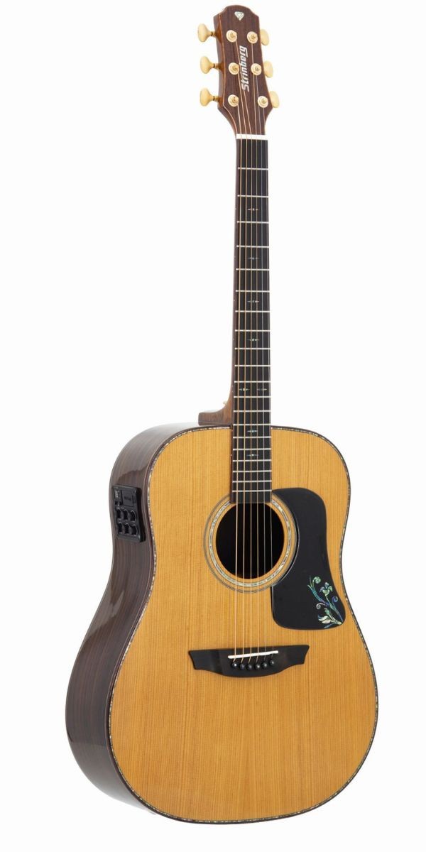 Violão Strinberg Diamond Dd6s rt n Folk Aço All Solid — Roasted Spruce, Rosewood Maciço e Case 