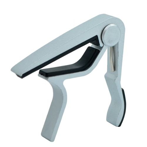 Capotraste Para Violão Aço e Guitarra Custom Sound ct 3 sv Prata 