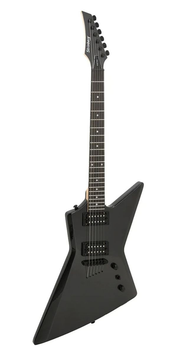 Guitarra Strinberg Exs480 ob Explorer Onyx Black hh Alnico v Com Bag 