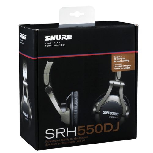 Fone de Ouvido Profissional Shure Srh550dj Para dj Fechado Com Driver 50mm 