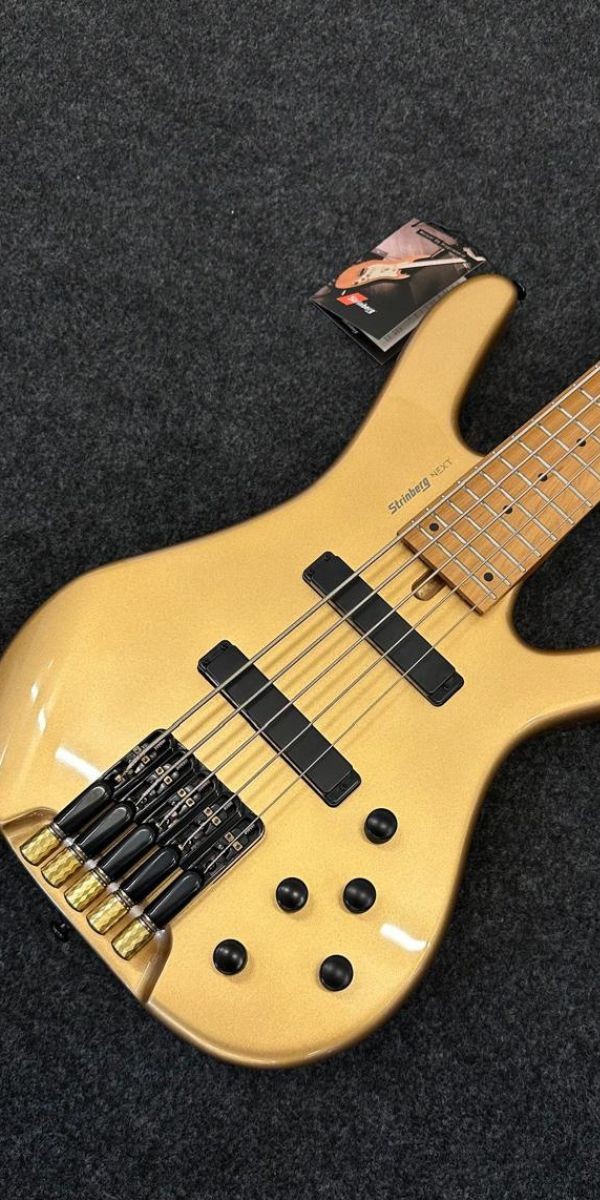 Contrabaixo Strinberg Hbn5m 5 Cordas Headless Next Gold Com Bag 