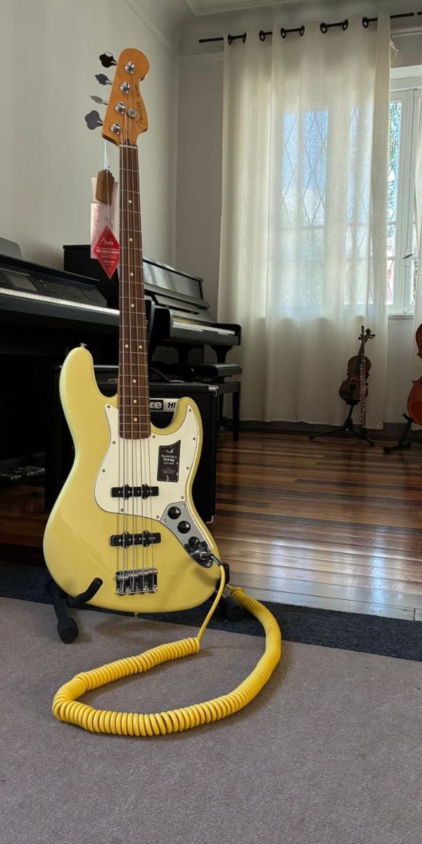 Baixo Fender Player ll Jazz Bass Hialeah Yellow 