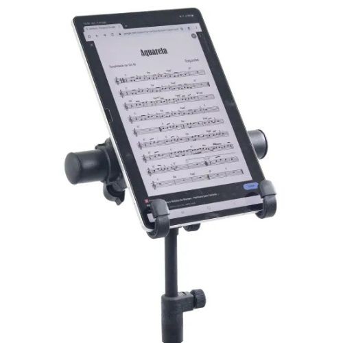 Suporte Multifuncional Ask Pnt Preto Para Tablet Notebook Mesa de Som e Celular 